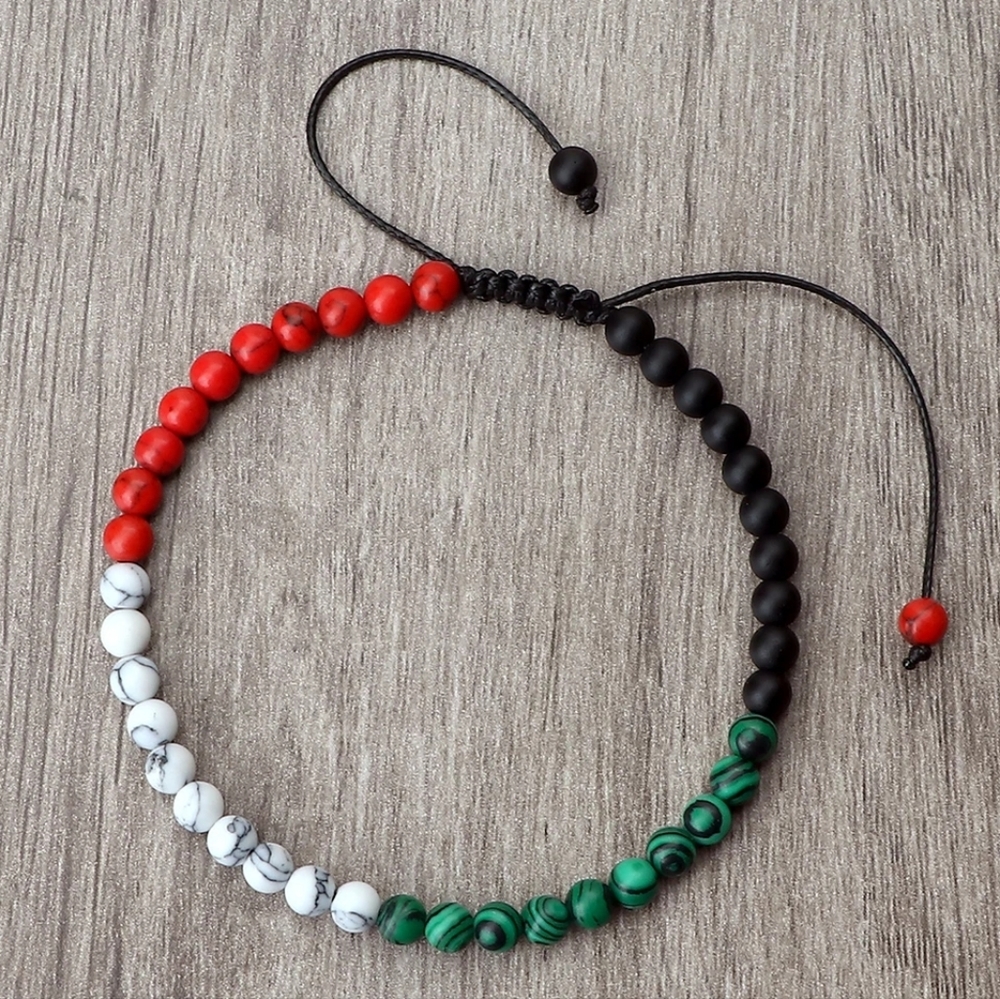 Palestine Beaded Bracelet